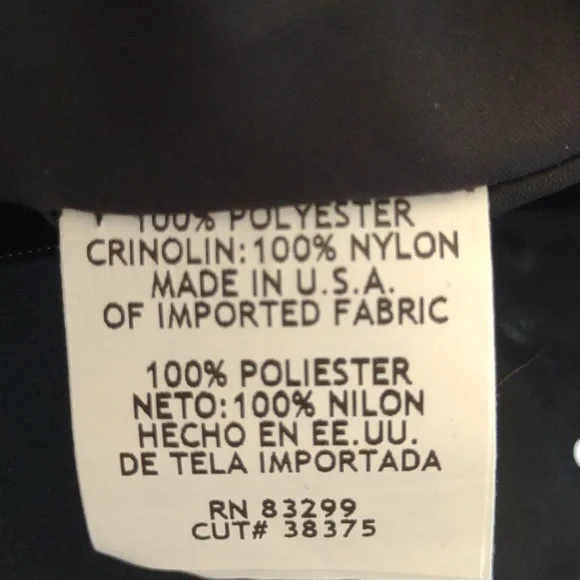 NOS JUMP APPAREL black Tool Sequence Sash Full Length Formal Dress Plus Sz 18W - Picture 12 of 12